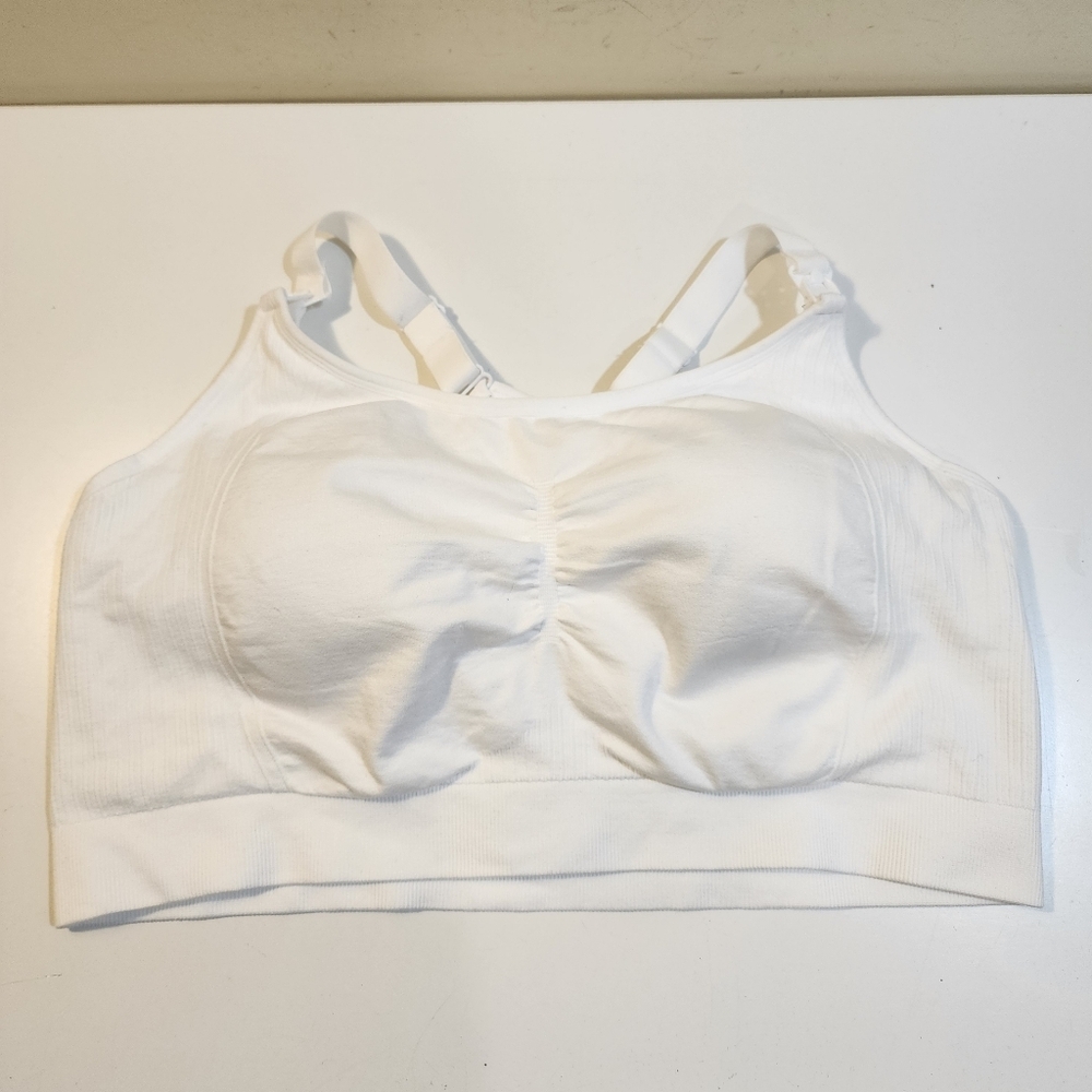 Tek Gear White Maternity Sports Bra Size 2x- Mat